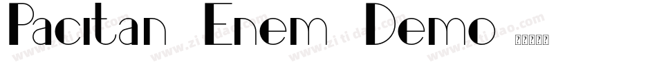 Pacitan Enem Demo字体转换